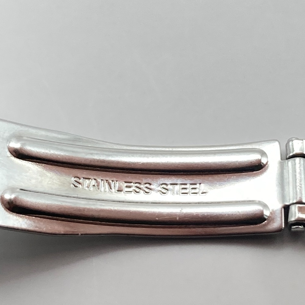 TFX Bulova Women's Watch 28mm Silver Tone Date WR Brushed New Battery 7.25" - Picture 13 of 15